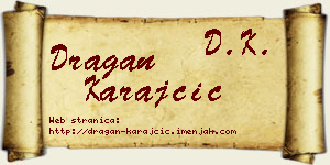 Dragan Karajčić vizit kartica